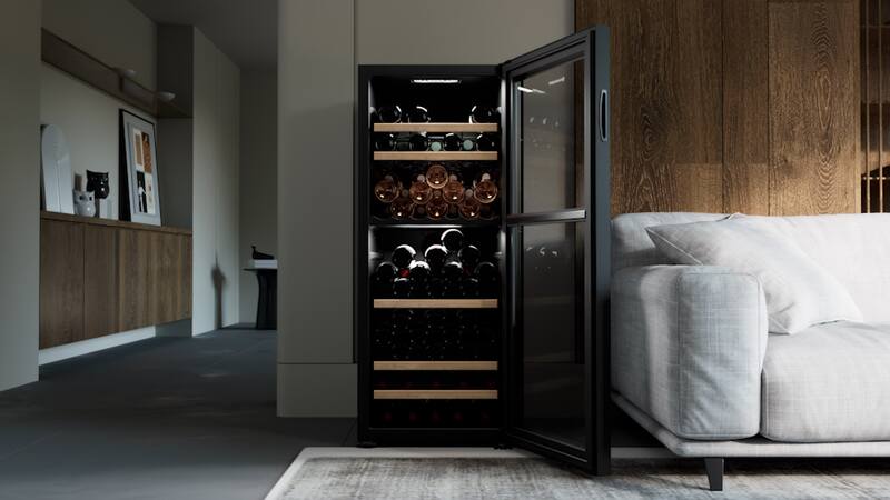 Climadiff- 108 Bottle Dual Zone Wine Fridge - CEPAGE108DZ