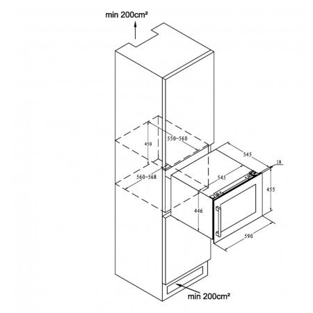 La Sommeliere - 28 Bottle Single Zone Integrated Wine Fridge - LSBI28B