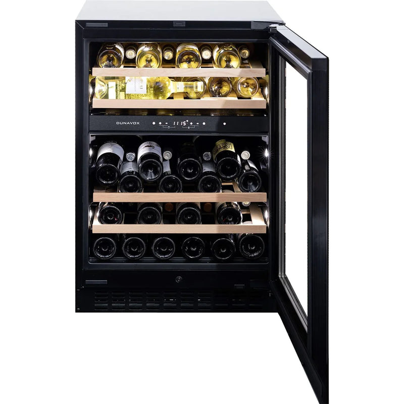 Dunavox Flow 45 - 45 Bottle Dual Zone Built-In Wine Cooler (88cm) - DAUF-45.125DB.TO