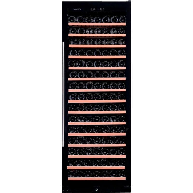 Dunavox DX-194.490BK - 194 Bottle Freestanding/Built-In Single Zone Wine Cabinet