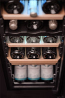 Cavin - Northern Collection 18 Black - Dual Zone Wine Fridge