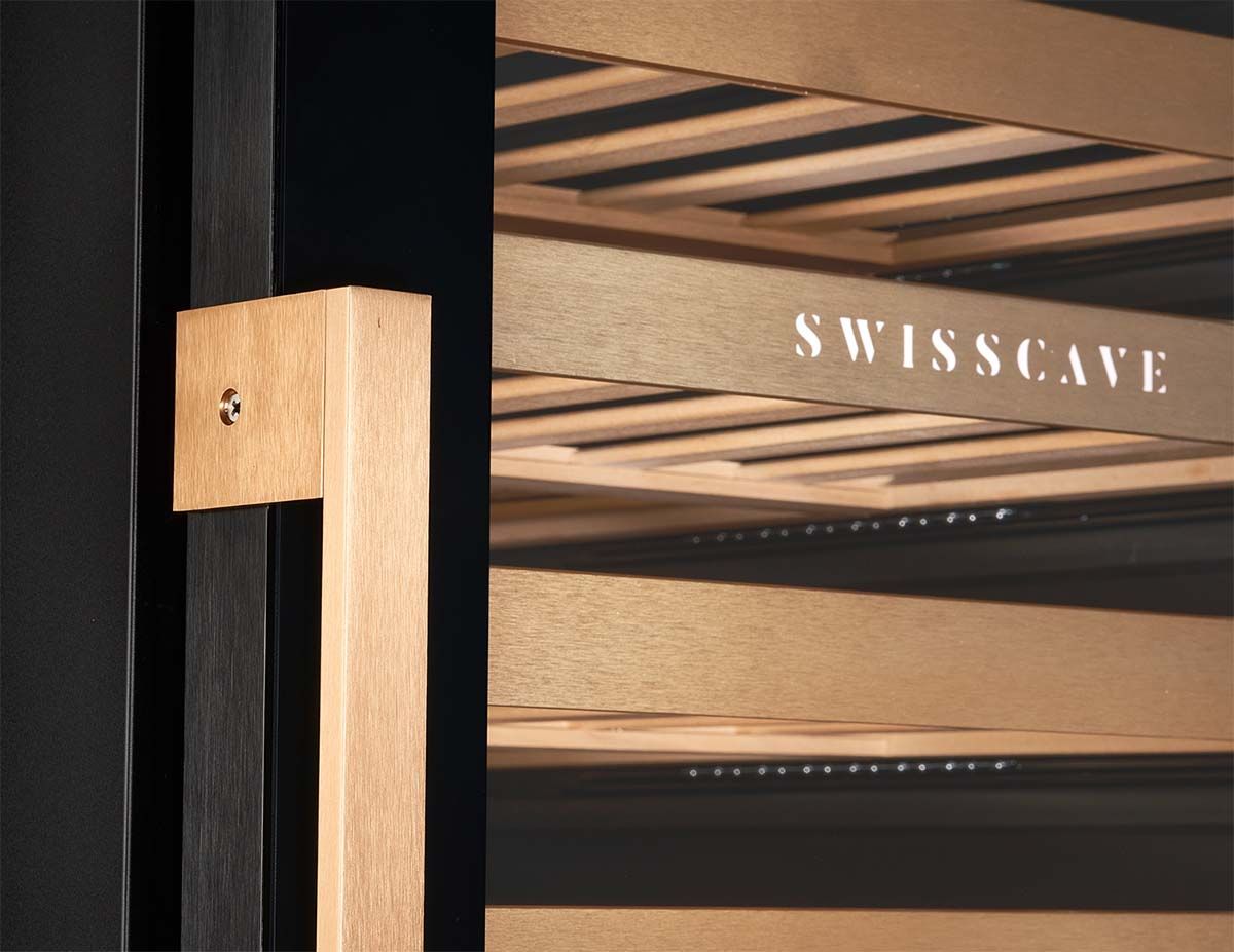 Swisscave - Premium Edition 93 Bottle Dual Zone Wine Cooler - WLB-360DFD-MIX