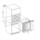 mQuvée - WineKeeper Exclusive 25D Panel Ready Dual Zone Wine Fridge