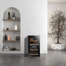 La Sommeliere - 50 Bottle Dual Zone Wine Cooler - LS51.2ZBLACK
