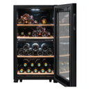 La Sommeliere - 50 Bottle Dual Zone Wine Cooler - LS51.2ZBLACK