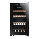 La Sommeliere - 50 Bottle Dual Zone Wine Cooler - LS51.2ZBLACK