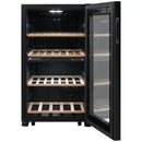 La Sommeliere - 50 Bottle Dual Zone Wine Cooler - LS51.2ZBLACK