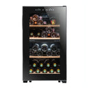 La Sommeliere - 50 Bottle Dual Zone Wine Cooler - LS51.2ZBLACK