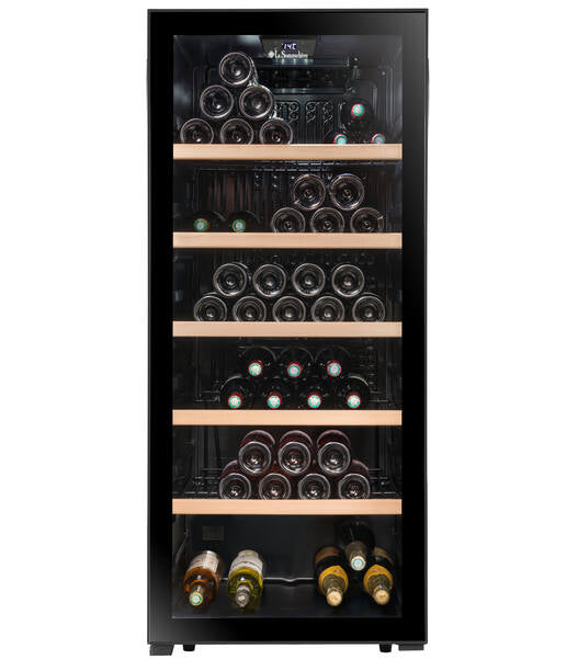 La Sommeliere - 121 Bottle Single Zone Wine Cabinet - LS117BLACK