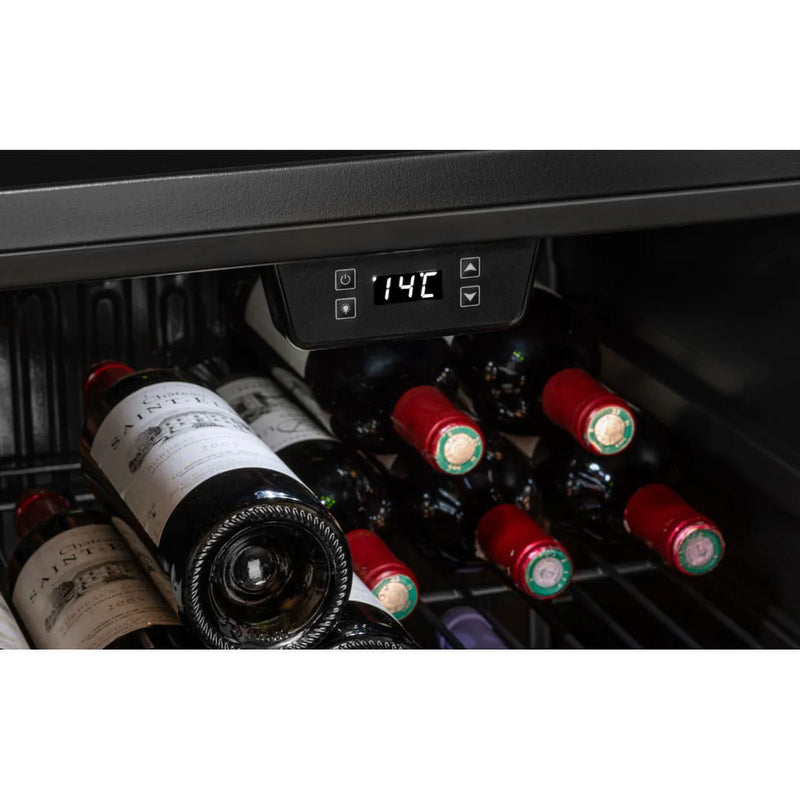 La Sommeliere - 121 Bottle Single Zone Wine Cabinet - LS117BLACK