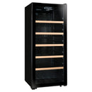 La Sommeliere - 121 Bottle Single Zone Wine Cabinet - LS117BLACK
