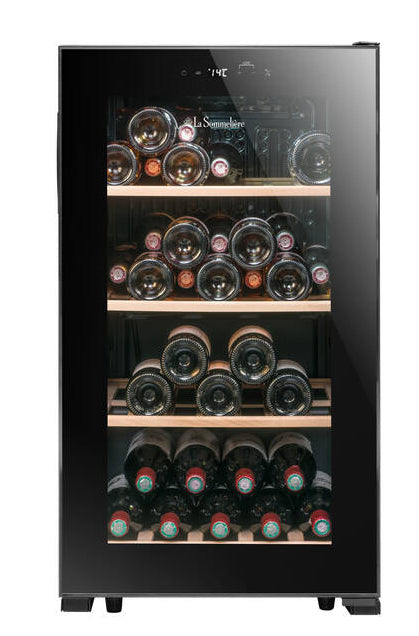 La Sommeliere - 52 Bottle Single Zone Wine Cooler - LS52BLACK