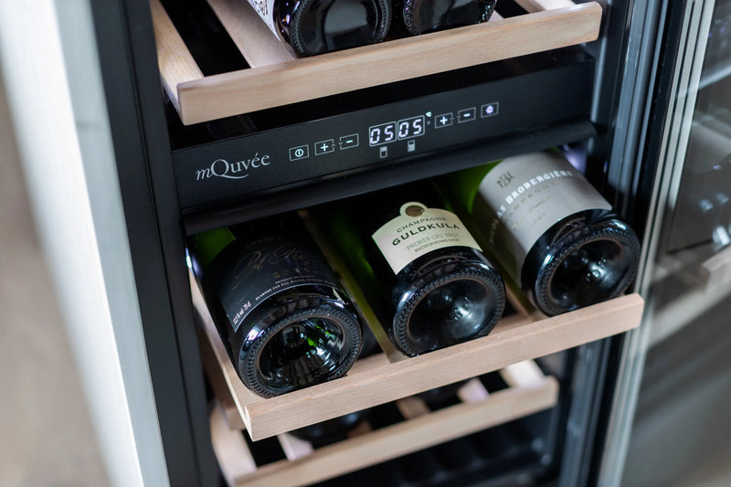 mQuvée - WineCave 700 40D Stainless Dual Zone Wine Fridge