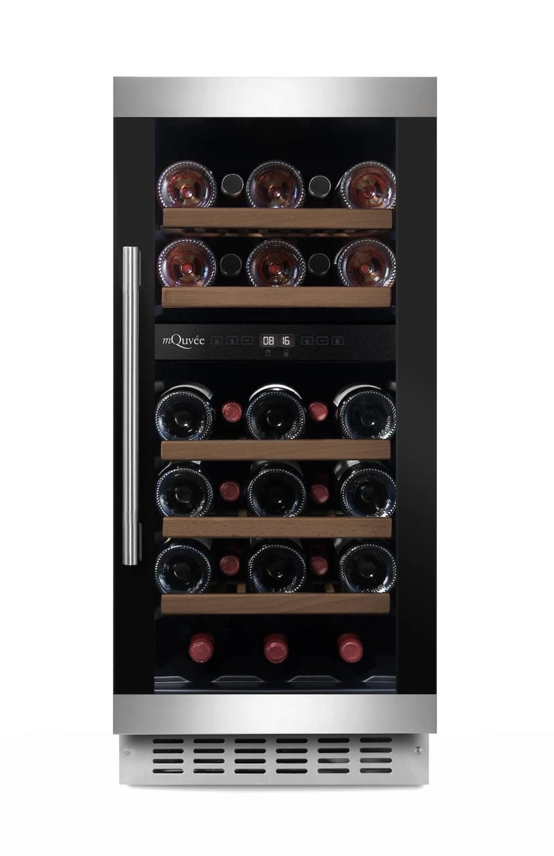 mQuvée - WineCave 700 40D Modern Dual Zone Wine Fridge