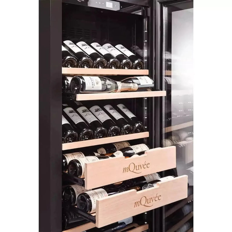 mQuvée - Velvet 125 Glass 190 Bottle Single Zone Wine Cabinet