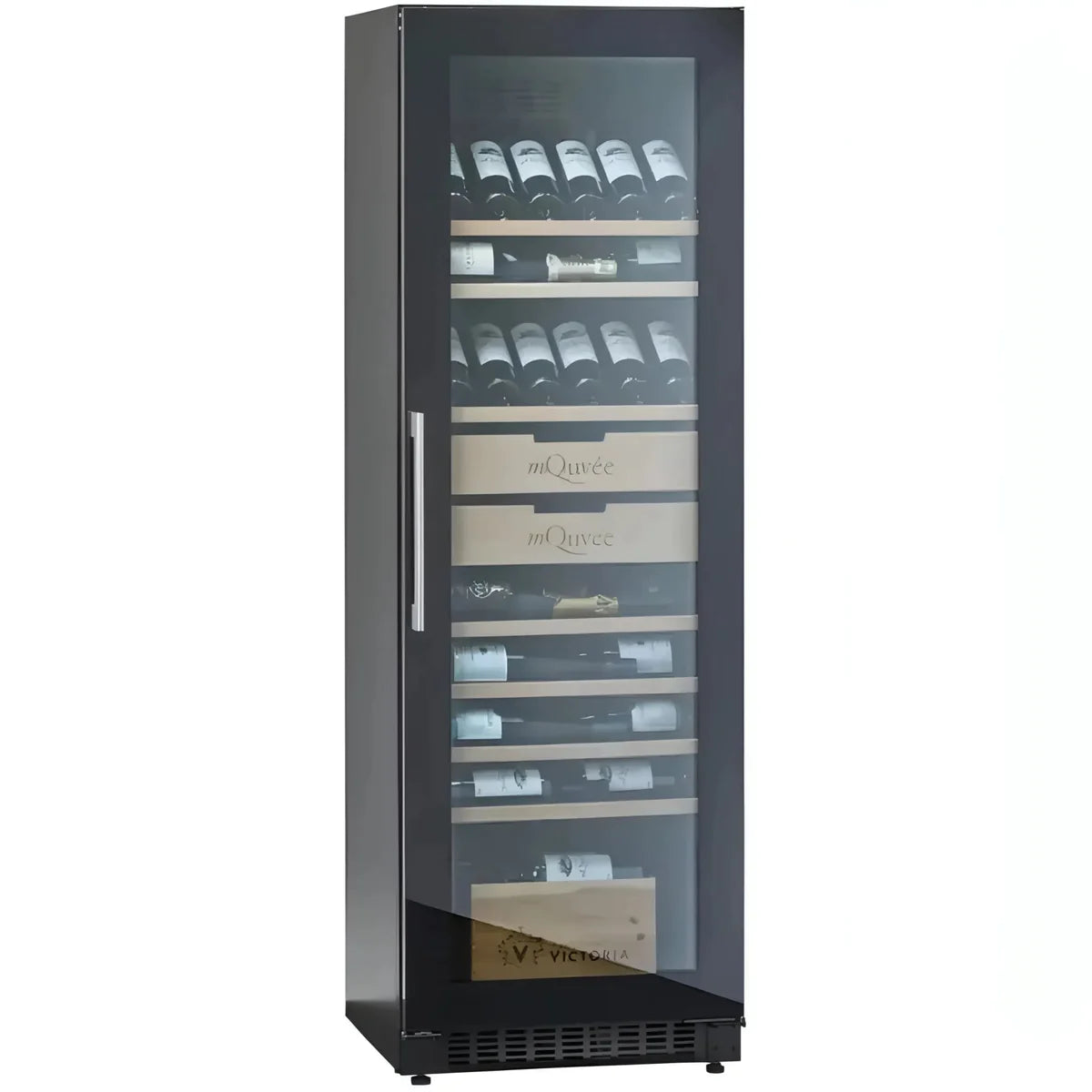 mQuvée - Velvet 125 Glass 190 Bottle Single Zone Wine Cabinet