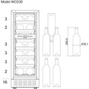 mQuvée - WineCave 700 30D Powder White Wine Fridge
