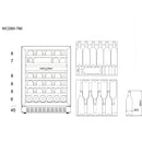 mQuvée - WineCave 780 60D Panel Ready Dual Zone Wine Fridge