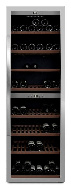 mQuvée - WineExpert 180 Stainless Dual Zone Wine Fridge