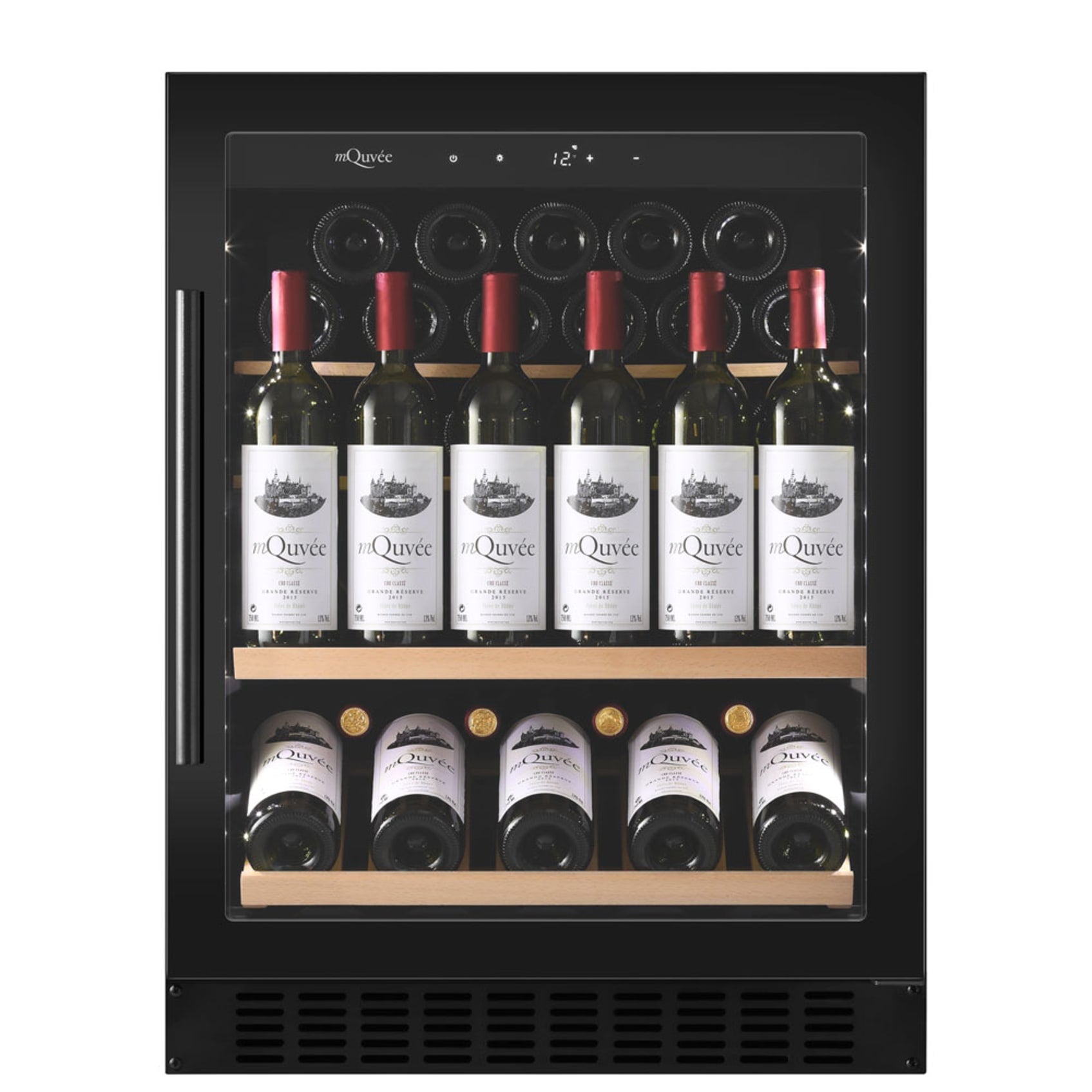 mQuvée - WineCave 700 60S Anthracite Black Single Zone Wine Fridge