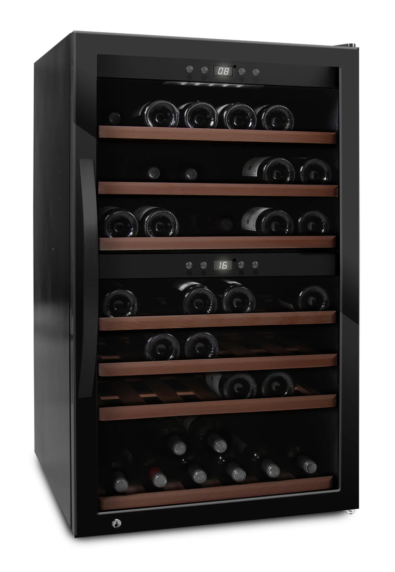 mQuvée - WineExpert 66 Black Dual Zone Wine Fridge