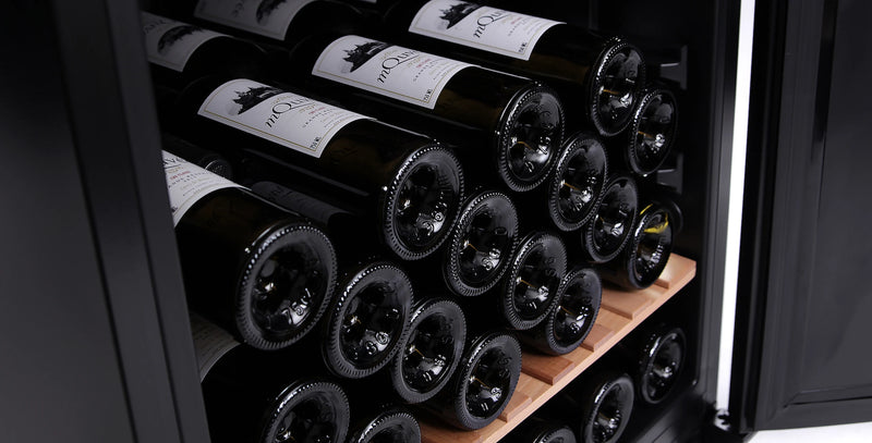 mQuvée - WineStore 82 Anthracite Black Wine Fridge