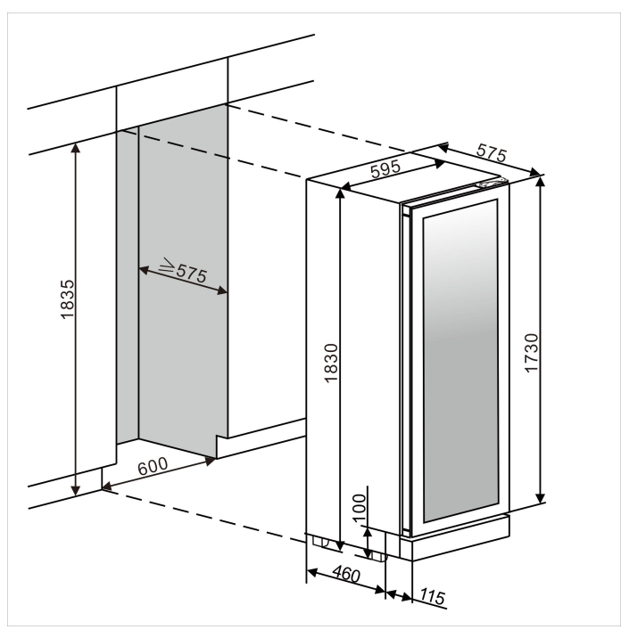 mQuvée - WineCave 187 Stainless Steel Dual Zone Wine Fridge