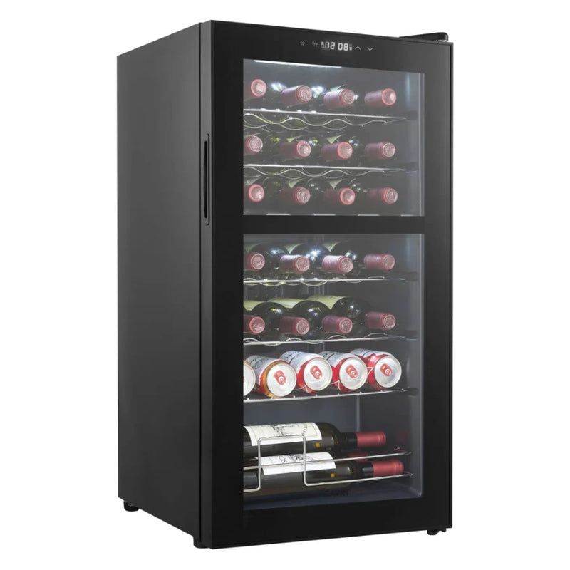 Cavin - Northern Collection 28 Black - Dual Zone Wine Fridge