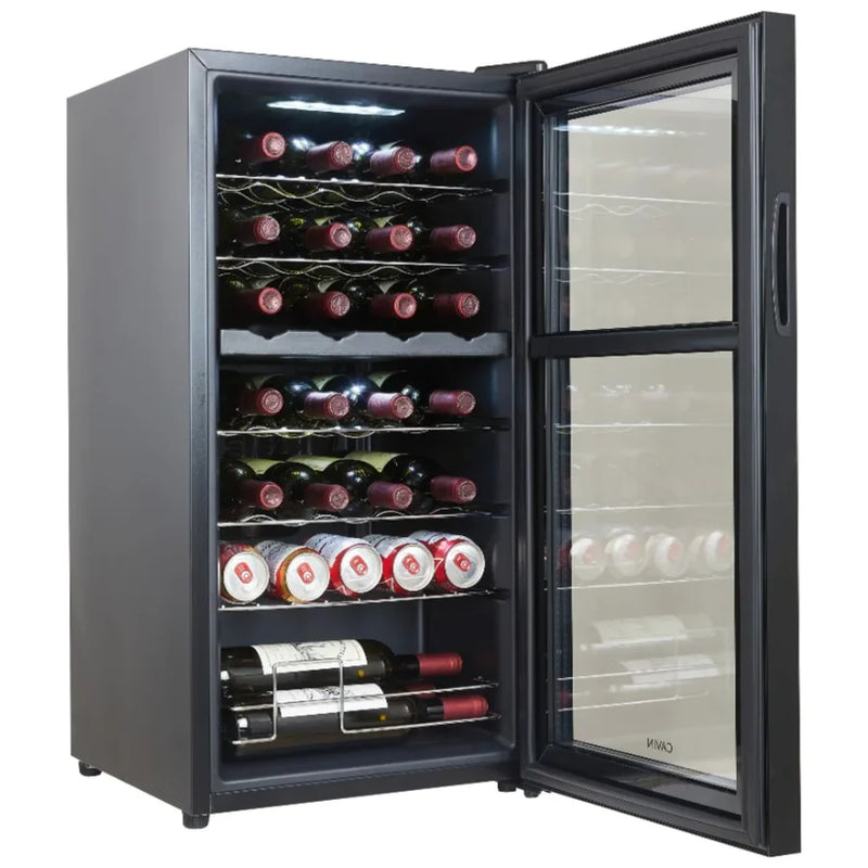 Cavin - Northern Collection 28 Black - Dual Zone Wine Fridge