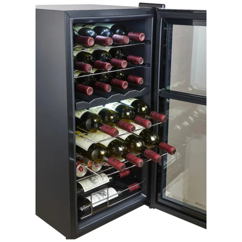 Cavin - Northern Collection 28 Black - Dual Zone Wine Fridge