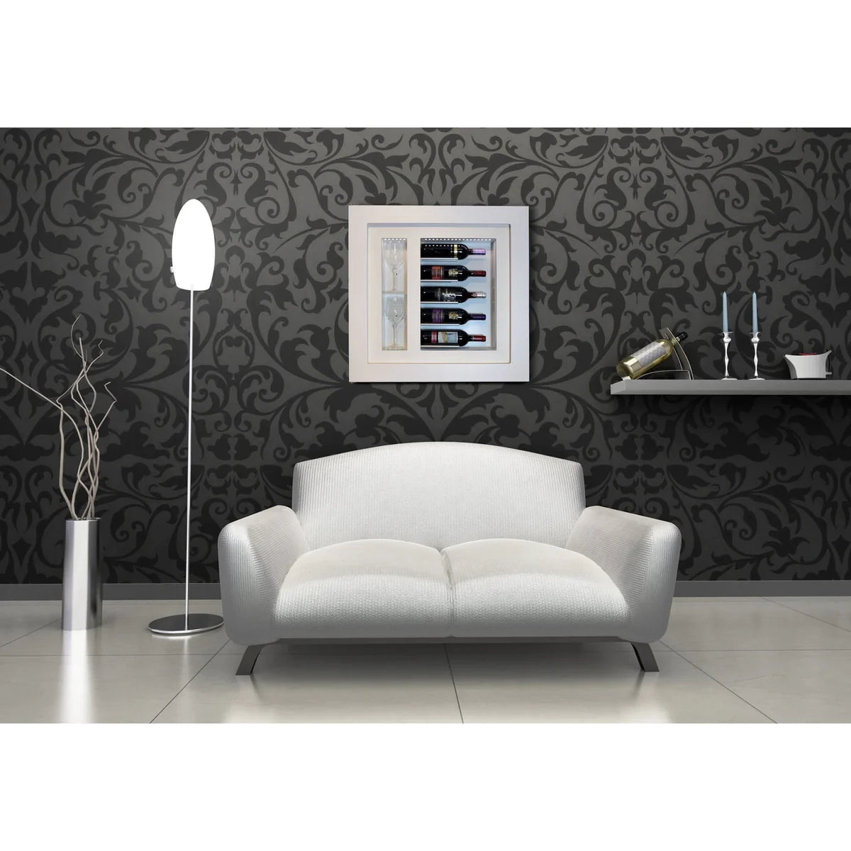 Quadro Vino - Wine Wall Picture QV52 - 5 Bottle Display