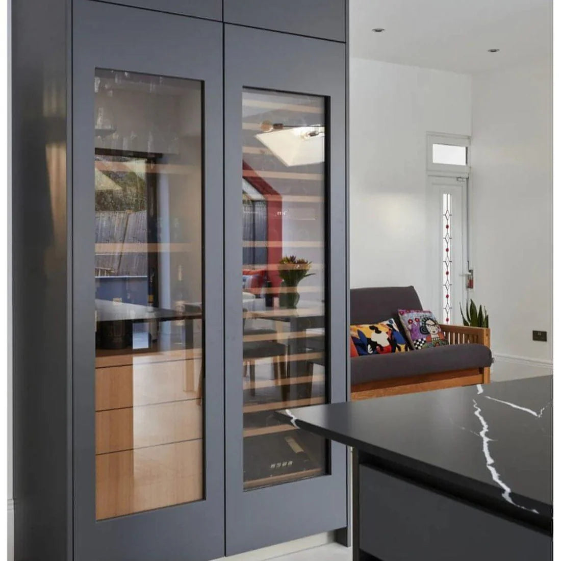Dunavox Glance - 114 Bottle Dual Zone Fully Integrated Wine Cooler - DAVG-114.288DOP.TO
