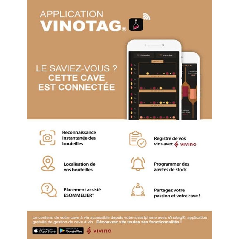 Climadiff - 52 Bottle Dual Zone Wine Fridge - CEPAGE52DZF