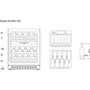 mQuvée - WineCave 700 60D Stainless Dual Zone Wine Fridge
