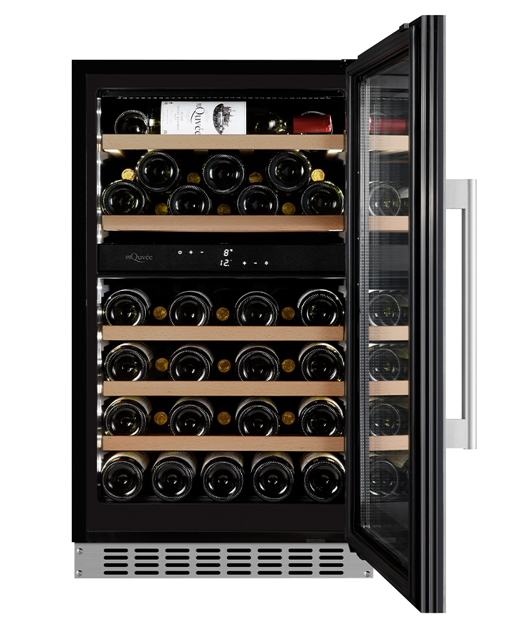 mQuvée - WineCave 800 50D Stainless Dual Zone Wine Fridge