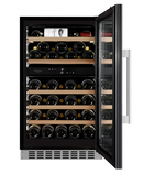 mQuvée - WineCave 800 50D Stainless Dual Zone Wine Fridge