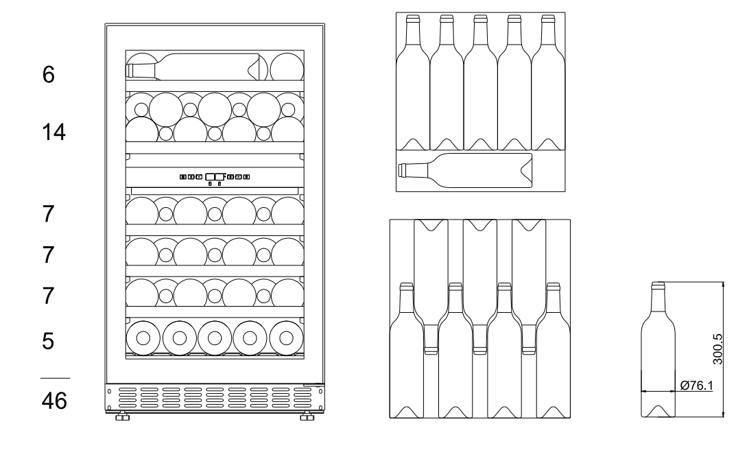 mQuvée - WineCave 800 50D Stainless Dual Zone Wine Fridge