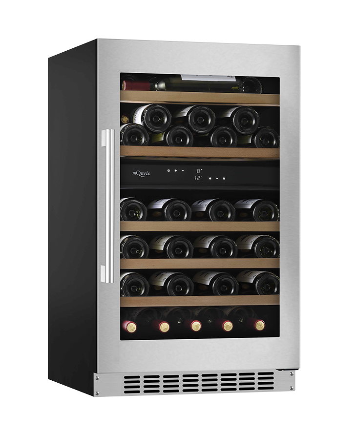 mQuvée - WineCave 800 50D Stainless Dual Zone Wine Fridge