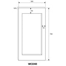 mQuvée - WineCave 780 40D Panel Ready Dual Zone Wine Fridge