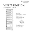 La Sommeliere - 177 Bottle Single Zone Wine Cabinet - VIP177 Edition