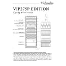 La Sommeliere - 273 Bottle Single Zone Wine Cabinet - VIP275P Edition