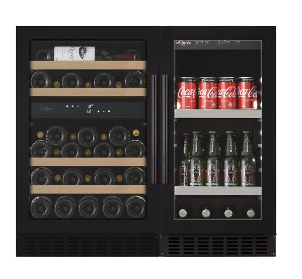 mQuvée - Undercounter Wine & Beer Fridge Combination - 90 Anthracite Black