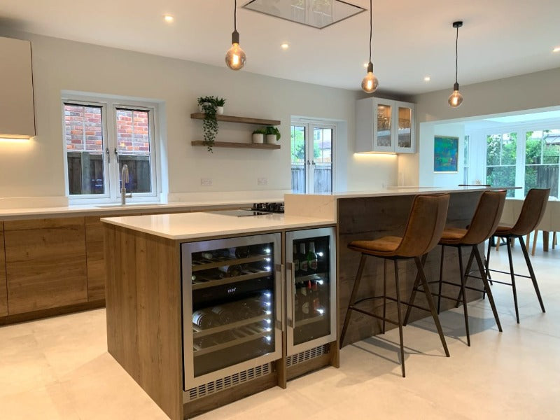 mQuvée - Undercounter Wine & Beer Fridge Combination - 90 Stainless