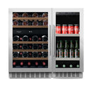 mQuvée - Undercounter Wine & Beer Fridge Combination - 90 Stainless