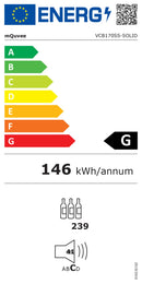 mQuvée - Velvet 170 Solid 239 Bottle Single Zone Wine Cabinet