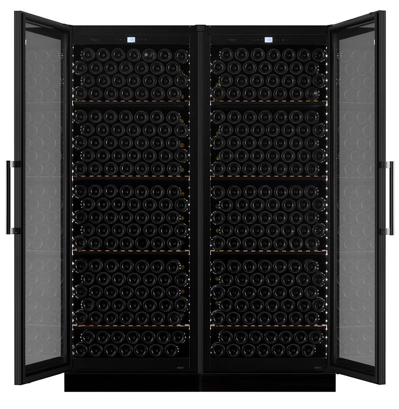 mQuvée - Velvet 220 Glass Double Door Wine Fridge