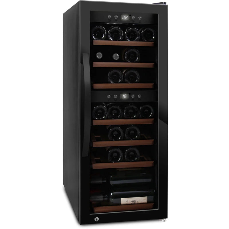 mQuvée - WineExpert 38 Black Dual Zone Wine Fridge
