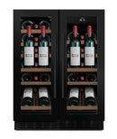 mQuvée - WineCave 60D2 Anthracite Black Dual Zone Wine Fridge