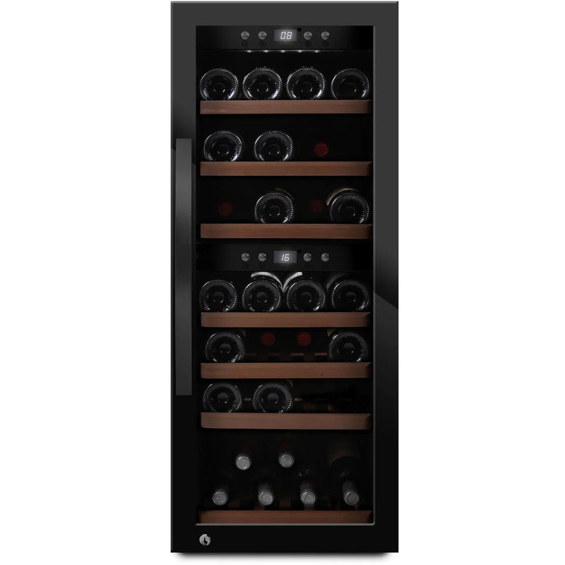 mQuvée - WineExpert 38 Black Dual Zone Wine Fridge