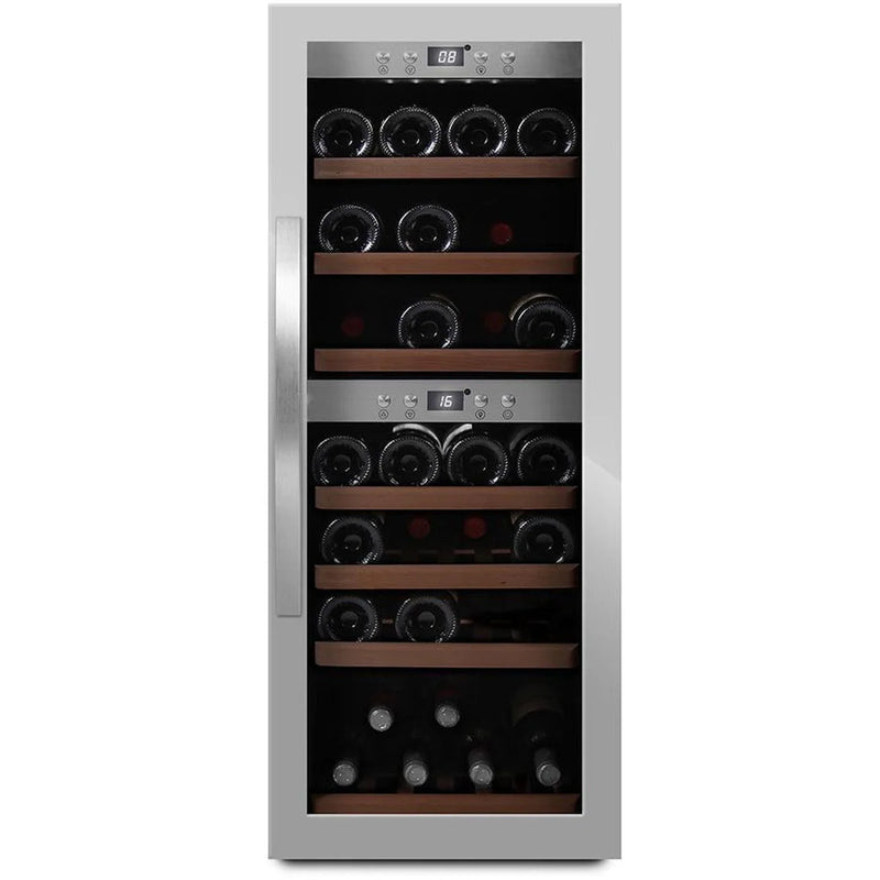 mQuvée - WineExpert 38 Stainless Dual Zone Wine Fridge